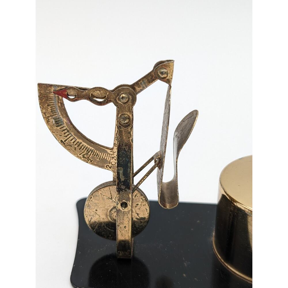 Vintage Brass Postal Scale Made In Japan - Picture 2 of 9